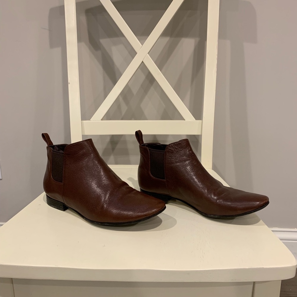 Cole Haan Flat Leather Booties